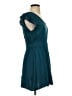 BCBGeneration 100% Polyester Solid Teal Casual Dress Size 4 - photo 4