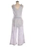 4our Dreamers Stripes Silver Jumpsuit Size M (estimated) - photo 2
