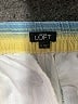 Ann Taylor LOFT 100% Rayon Stripes Blue Shorts Size S - photo 3