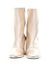 Free People 100% Leather Metallic Silver Ankle Boots Size 8 1/2 - photo 2