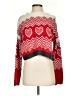 Derek Heart 100% Acrylic Hearts Red Pullover Sweater Size S - photo 1