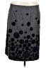 Carlisle 100% Wool Polka Dots Gray Wool Skirt Size 14 - photo 1