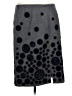 Carlisle 100% Wool Polka Dots Gray Wool Skirt Size 14 - photo 2