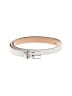 J.Crew Silver Leather Belt Size S - photo 1