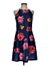 Unbranded 100% Polyester Floral Blue Casual Dress Size XS - photo 1