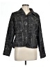 Chico's 100% Cotton Graphic Gray Jacket Size Lg (2) - photo 1