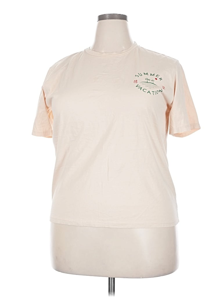 Pre-owned Dazy Short Sleeve T-shirt In Ivory