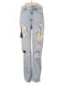 PacSun 100% Cotton Graphic Blue Jeans Size XXS - photo 1