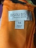 Bisou Bisou 100% Polyester Tie-dye Orange Cocktail Dress Size 14 - photo 7