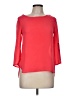 Pink Rose 100% Polyester Red 3/4 Sleeve Top Size M - photo 1