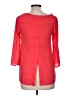 Pink Rose 100% Polyester Red 3/4 Sleeve Top Size M - photo 2