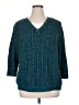 Cj Banks Tweed Teal Pullover Sweater Size 1X - photo 1
