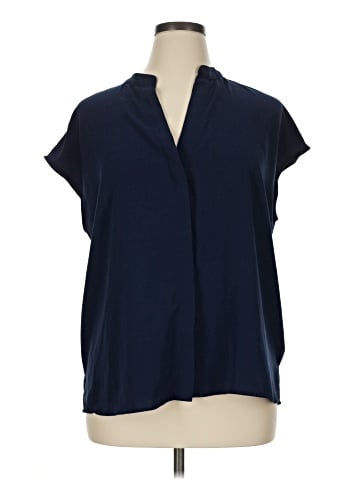 ELOQUII Short Sleeve Blouse (view 1)