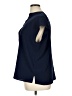 ELOQUII 100% Polyester Blue Short Sleeve Blouse Size 14 Plus - photo 5
