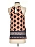 E&M Collection Brown Sleeveless Blouse Size S - photo 2