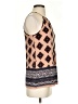 E&M Collection Brown Sleeveless Blouse Size S - photo 4