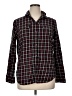 Chaps 100% Cotton Plaid Burgundy Long Sleeve Button-Down Shirt Size XL - photo 1