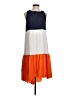 Unbranded Color Block Orange Blue Casual Dress Size S - photo 1