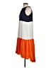 Unbranded Color Block Orange Blue Casual Dress Size S - photo 5
