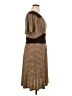 Studio M Chevron-herringbone Brown Casual Dress Size 16 - photo 4