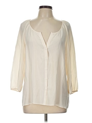 Tibi 3/4 Sleeve Silk Top (view 1)
