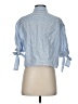 Zara 100% Polyester Stripes Blue 3/4 Sleeve Blouse Size XS - photo 2