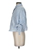 Zara 100% Polyester Stripes Blue 3/4 Sleeve Blouse Size XS - photo 5