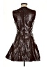 Avec Les Filles 100% Polyurethane Metallic Brown Cocktail Dress Size 6 - photo 2