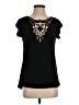 C.C Exclusives Black Short Sleeve Blouse Size S (estimated) - photo 1