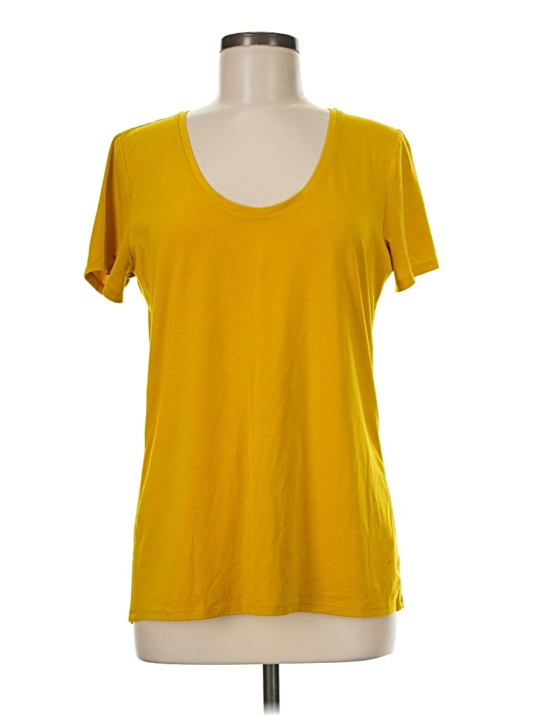 Pre-owned Athleta Short Sleeve T-shirt In Yellow