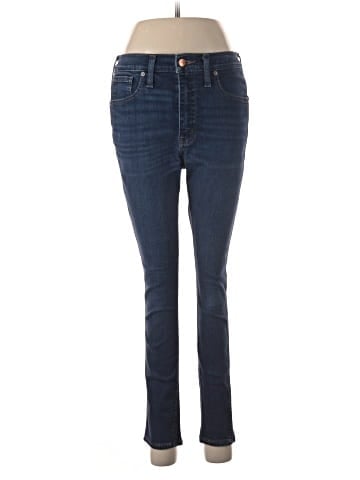 Madewell Petite 10" High-Rise Skinny Jeans in Hayes Wash (view 1)
