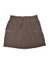 Apana Solid Brown Casual Skirt Size L - photo 1