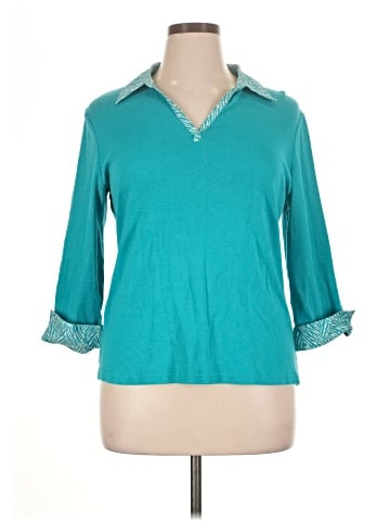 Karen Scott 3/4 Sleeve Top (view 1)
