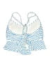 Cocoship Stripes Blue Swimsuit Top Size 8 - photo 2