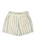 Express 100% Linen Stripes Ivory Shorts Size 0 - photo 2