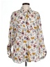 Boho Jane Floral Multi Color Ivory Long Sleeve Blouse Size L - photo 1