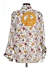 Boho Jane Floral Multi Color Ivory Long Sleeve Blouse Size L - photo 2