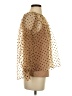 Lena Brown Long Sleeve Blouse Size S - photo 4