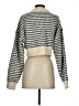 Pol 100% Polyester Houndstooth Ivory Pullover Sweater Size S - photo 2