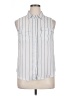 Who What Wear 100% Polyester Stripes White Sleeveless Blouse Size XL - photo 1
