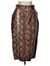 Zara 100% Polyurethane Paisley Brown Formal Skirt Size L - photo 1