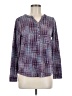 Emily Daniels Purple Long Sleeve Blouse Size M - photo 1