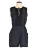 H&M 100% Polyester Solid Black Romper Size 10 - photo 1