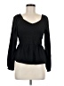 Old Navy Black Long Sleeve Blouse Size M - photo 1