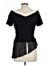 Chetta B Black Short Sleeve Blouse Size 12 - photo 2