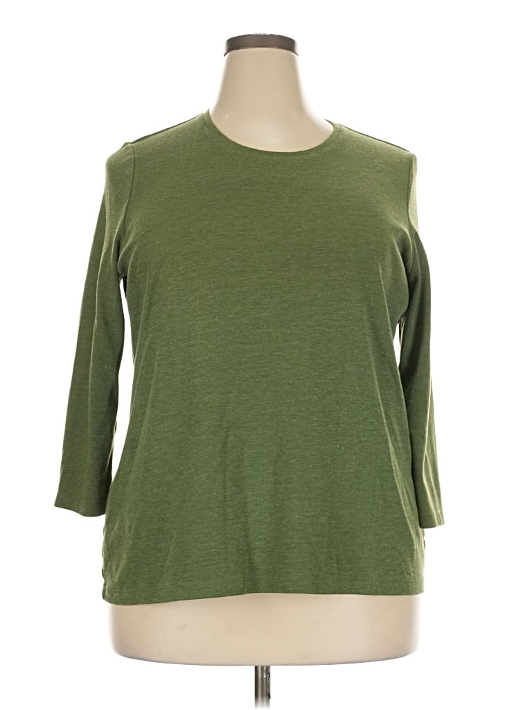 Pre-owned Kim Rogers Long Sleeve T-shirt In Green