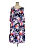 Cathy Floral Blue Casual Dress Size XXL (estimated) - photo 1