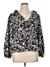 Old Navy 100% Polyester Black 3/4 Sleeve Blouse Size XL - photo 1