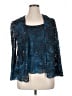 Alex Evenings Teal Long Sleeve Blouse Size XL Petite - photo 1