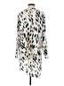 Chico's 100% Polyester Animal Print Ivory Long Sleeve Blouse Size Med (1) - photo 2